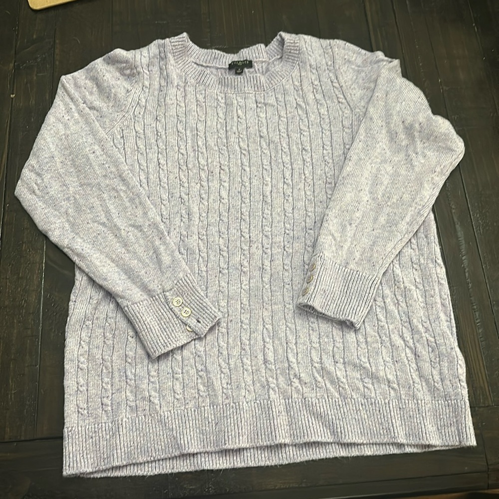 Talbots lavender sweater size X plus